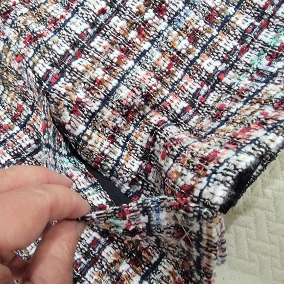 Talbots Multicolor Tweed Pencil Skirt Straight Career Size 2 - Picture 7 of 16